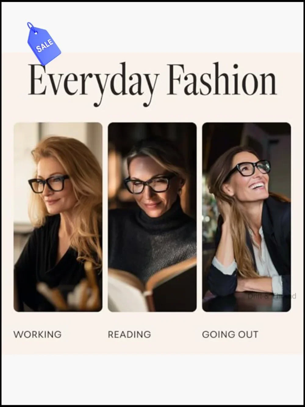 Cat Eye Blue Light Reading Glasses for Women TR90 Full Rim